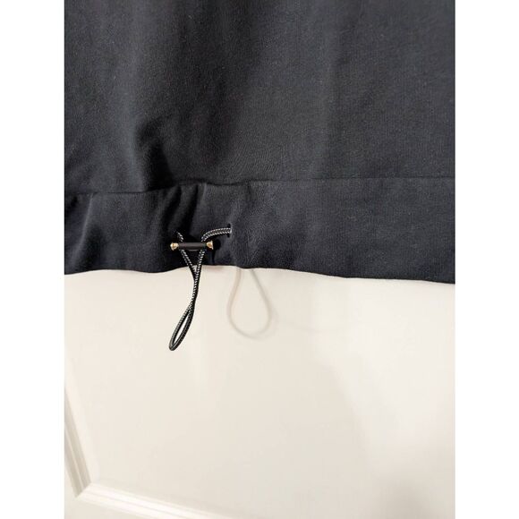 Varley Morrison High Neck Sweatshirt Women's XS Black Boxy Pullover Draw Cord - Picture 7 of 10